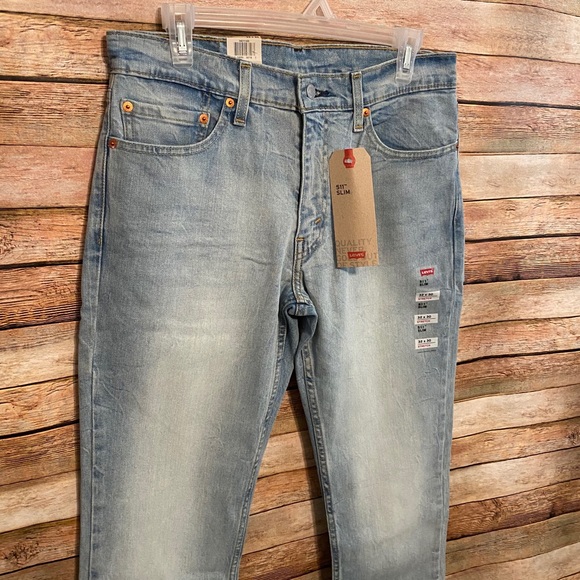 NWT Levi’s 511 Slim Fit Blue Stone Stretch Jeans - Picture 2 of 7